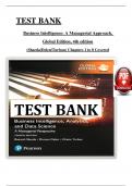 Test Bank - Business Intelligence: A Managerial Approach, Global Edition 4th Edition (Sharda), Chapter 1 - 8 > Download as Pdf File <