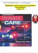 TEST BANK PARAMEDIC CARE: PRINCIPLES & PRACTICE, 5TH EDITION Volume 5 Special Considerations and Operations BLEDSOE