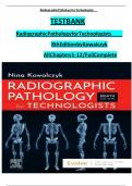 Test Bank For Radiographic Pathology for Technologists, 8th Edition by Kowalczyk, All Chapters 1 - 12, Complete Newest Version