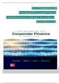 Solution Manual for Principles of Corporate Finance 14th Edition by Richard Brealey, Stewart Myers, Verified Chapters 1 - 34, Complete Newest Version