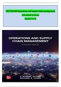 Test Bank for Operations and Supply Chain Management 16th Edition Jacobs  All Chapters 1 - 22 GET IT 100% ACCURATE!(Graded A+)  Complete latest version