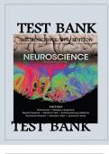 Neuroscience 6th Edition Test Bank by Purves, Chapters 1-34 | Complete Guide A+