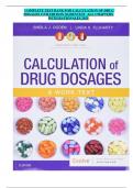 COMPLETE TEST BANK FOR CALCULATION OF DRUG DOSAGES 11TH EDITION OGDENTEST ALL CHAPTERS WITH RATIONALES 2025