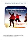 TEST BANK FOR EDELMAN AND KUDZMA’S CANADIAN HEALTH  PROMOTION THROUGHOUT THE LIFE SPAN 1ST EDITION DAMES