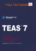 TEAS® 7  Test Bank | 9781950159574: 170 Questions Detailed Answer Explanations, Every TEAS® 7 Subject Covered, Personal Score Report with Bonus: Expert TEAS® Tips and FAQs | LATEST