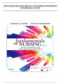 TEST BANK FOR FUNDAMENTALS OF NURSING 2ND EDITION BY BARBARA L YOOST