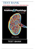 Test Bank For Exploring Anatomy & Physiology in the Laboratory 4th Edition by Erin C. Amerman| 9781640433984| All Chapters 1-29| LATEST