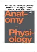 Test Bank- Anatomy and Physiology, 2nd Edition, ( OpenStax,2024) Latest Edition