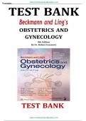 TEST BANK for Beckmann and Ling's Obstetrics and Gynecology 8th Edition by Dr. Robert Casanova , A+ Rated Solution Guide, Questions and Answers.