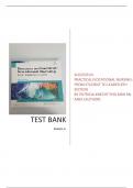 Test Bank FOR Success in Practical/Vocational Nursing: From Student to Leader 8th Edition by Patricia Knecht PhD MSN RN ANEF (Author) (All chapters covered) (Complete Guide) (Graded A+) 