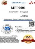 MFP2601 Assignment 1 (MCQs) 2025