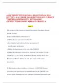 ANCC PMHNP PSYCH-MENTAL HEALTH EXAM 2025/ NP TEST 1, 2, & 3 EXAM/ 680+QUESTIONS AND CORRECT VERIFIED ANSWERS WITH RATIONALES/ /NEWEST VERSION-2025/ ALREADY GRADED A