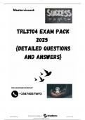 TRL3704 EXAM PACK 2025  {DETAILED QUESTIONS AND ANSWERS}