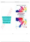 TEST BANK FOR FUNDAMENTALS OF NURSING: ACTIVE LEARNING FOR COLLABORATIVE PRACTICE 2ND EDITION, BY BARBARA L YOOST UPDATED 2025