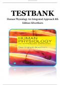 Human Physiology An Integrated Approach 8th Edition Silverthorn Test Bank. Best copy