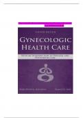 ISBN: 9781284182347  TEST BANK For Gynecologic Health Care: With an Introduction to Prenatal and Postpartum Care, 4th Edition by Kerri Durnell Schuiling, Verified Chapters 1 - 35, Complete Newest Version