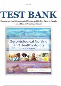 Test Bank for Ebersole and Hess' Gerontological Nursing and Healthy Aging in Canada 3rd Edition by Veronique Boscart ISBN 9780323778749, All Chapters | Complete Guide A+| BEST COPY