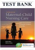 Test Bank for Maternal-Child Nursing Care with The Women’s Health Companion: Optimizing Outcomes for Mothers, Children, and Families, 2nd Edition, Susan L. Ward, Shelton M. Hisley