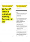 Halter: Varcarolis’ Foundations of Psychiatric Mental Health Nursing: A Clinical Approach, 8th Edition Test Bank  2025