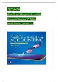 Test Bank for Horngren's Financial & Managerial Accounting The Managerial Chapters, 7th edition by Tracie Miller-Nobles, Brenda Mattison