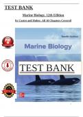 Test Bank - Marine Biology, 12th Edition - Castro (All Chapters 1 to 18 Covered)  *** Pdf File ***