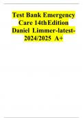 Test Bank For Emergency Care, 14th Edition by Daniel Limmer Michael F. O'KeefeEdward T. Dickinson Chapter 1-41