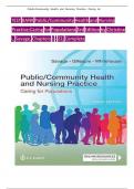 TEST BANK Public/Community Health and Nursing  Practice:Caring  for Populations  3rdEdition by  Christine L. Savage, Chapters 1 - 22, Complete //ISBN 9780803677111