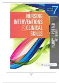 TEST BANK FOR Nursing Interventions & Clinical Skills, 7th Edition |ISBN: 9780323547017 | COMPLETE GUIDE |100% VERIFIED | A+ GRADE