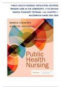 Test Bank for Public Health Nursing: Population-Centered Health Care in the Community, 11th Edition by Marcia Stanhope and Jeanette Lancaster All Chapter 1-46