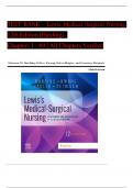 Test bank for Lewis-s medical surgical nursing 12th edition by Mariann M. Harding Jeff 