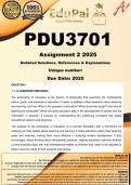 PDU3701 Assignment 2 (COMPLETE ANSWERS) 2025