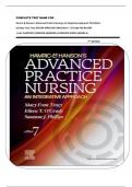 COMPLETE TEST BANK FOR _ Hamric & Hanson's Advanced Practice Nursing: An Integrative Approach 7th Edition  by Mary Fran Tracy PhD RN APRN CNS FAAN Eileen T. O'Grady PhD RN ANP  ||ALL CHAPTERS||VERIFIED ANSWERS||COMPLETE GUIDE||GRADE A+