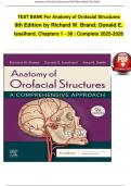 TEST BANK For Anatomy of Orofacial Structures  9th Edition 