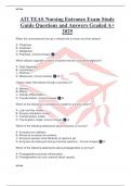 ATI TEAS Nursing Entrance Exam Study Guide Questions and Answers Graded A+ 2025