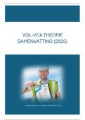 VOL-VCA samenvatting - complete theorie (2025)