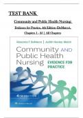 TEST BANK  Community and Public Health Nursing:  Evidence for Practice, 4th Edition (DeMarco)