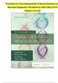 Test Bank - Tietz Fundamentals of Clinical Chemistry and Molecular Diagnostics 9th Edition by Nader Rifai, All Chapters 1-49