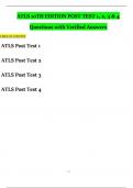 ATLS 10th Edition Post Test 1, 2, 3 & 4 (Latest 2025 / 2026 Update) Questions and Verified Answers | 100% Correct | Grade A+