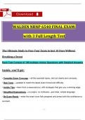 NRNP 6540 Final Exam (3 Version Exams): (2025 / 2026) Questions with Verified Rationalized Answers, 100% Guarantee Pass