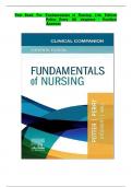 Test Bank For Fundamentals of Nursing 11th Edition Potter Perry All chapters - Verified Answers