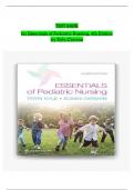 TEST BANK For Essentials of Pediatric Nursing 4th Edition By Kyle Carman, Verified Chapters 1 - 29 , Complete Newest Version