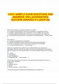 CADC SAMPLE EXAM QUESTIONS AND ANSWERS 100% GUARANTEED SUCCESS |GRADED A+| |2025>26|