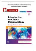 Test Bank For Introduction to Clinical Pharmacology 11th Edition (Visovsky, 2025), All Chapters Complete Newest Edition Instant Pdf Download.