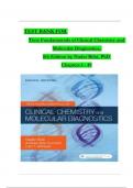 TEST BANK For Tietz Fundamentals of Clinical Chemistry and Molecular Diagnostics, 8th Edition