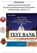 Test Bank - South-Western Federal Taxation 2025: Individual Income Taxes 48th Edition - Young (All Chapters 1 to 20 Covered) > Pdf File