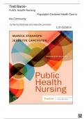 Test bank - public health nursing: Population-Centered Health Care in the Community 11th edition (Stanhope,2024), Latest Edition || All Chapters