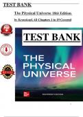 Test Bank for The Physical Universe, 18th Edition - Krauskopf  (All Chapters 1 to 19 Covered) > Pdf File