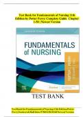 TEST BANK for Fundamentals of Nursing 11TH Edition by Potter Perry PDF