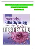 TEST BANK For Porth's Essentials of Pathophysiology  5th Edition by Tommie L Norris   All Chapters 1 - 52