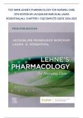 Test Bank for Lehne's Pharmacology for Nursing Care, 12th Edition by Jacqueline Burchum, Laura Rosenthal|9780443107108| LATEST